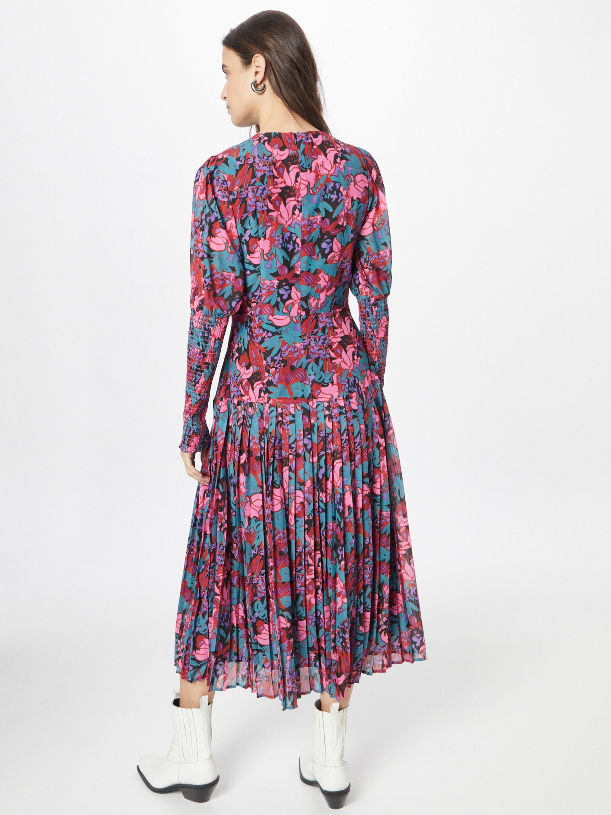 WAREHOUSE Midi Jurken Jurk Dames Pitaja Roze / Oudroze