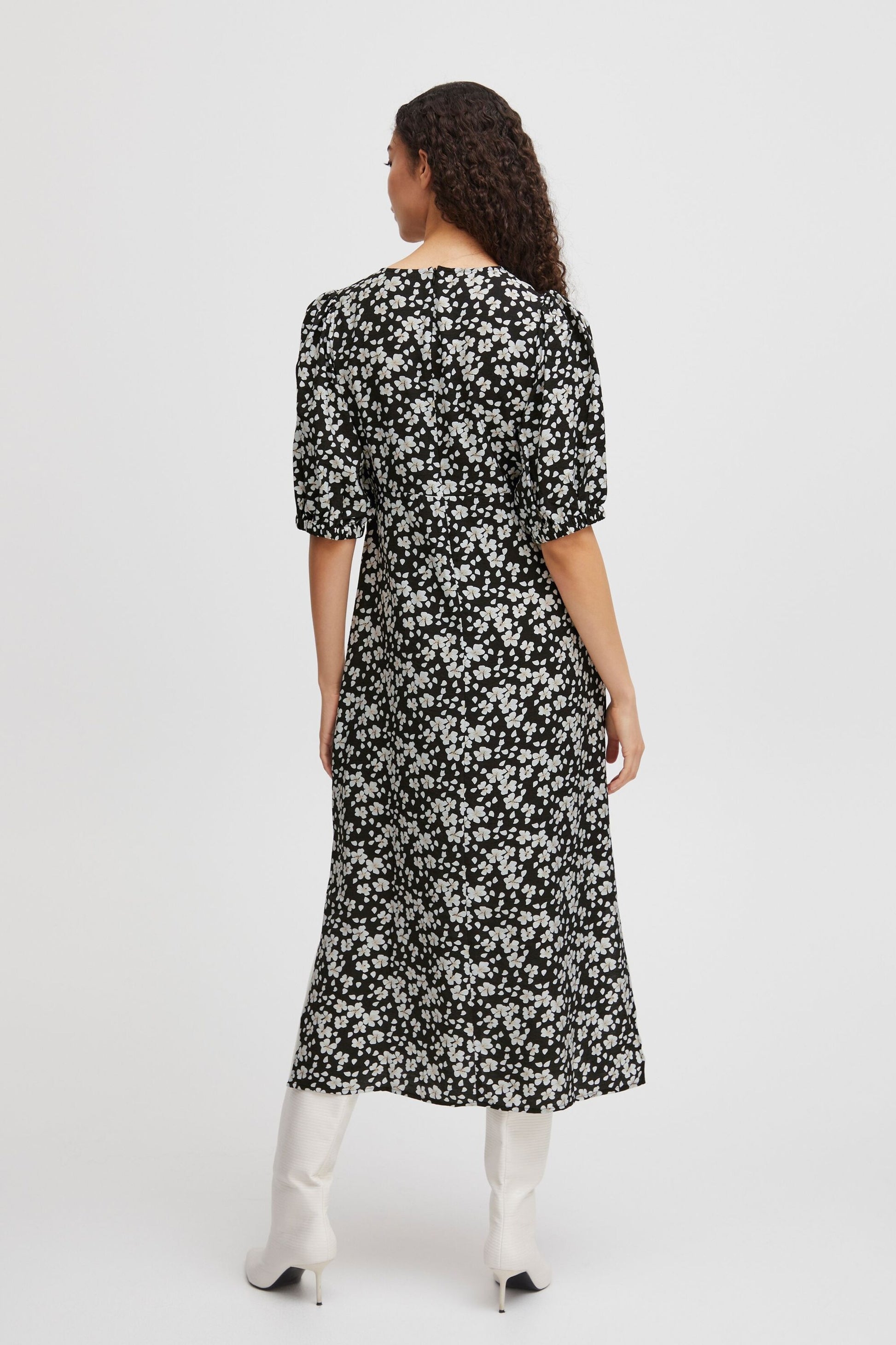 B.young Maxi Jurken Jurk Byibano Dames Zwart / Wit