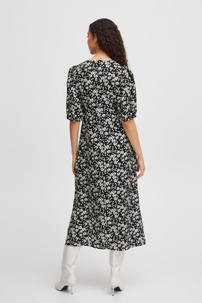 B.young Maxi Jurken Jurk Byibano Dames Zwart / Wit