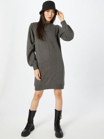ICHI Mini Jurken Jurk Dames Donkergrijs