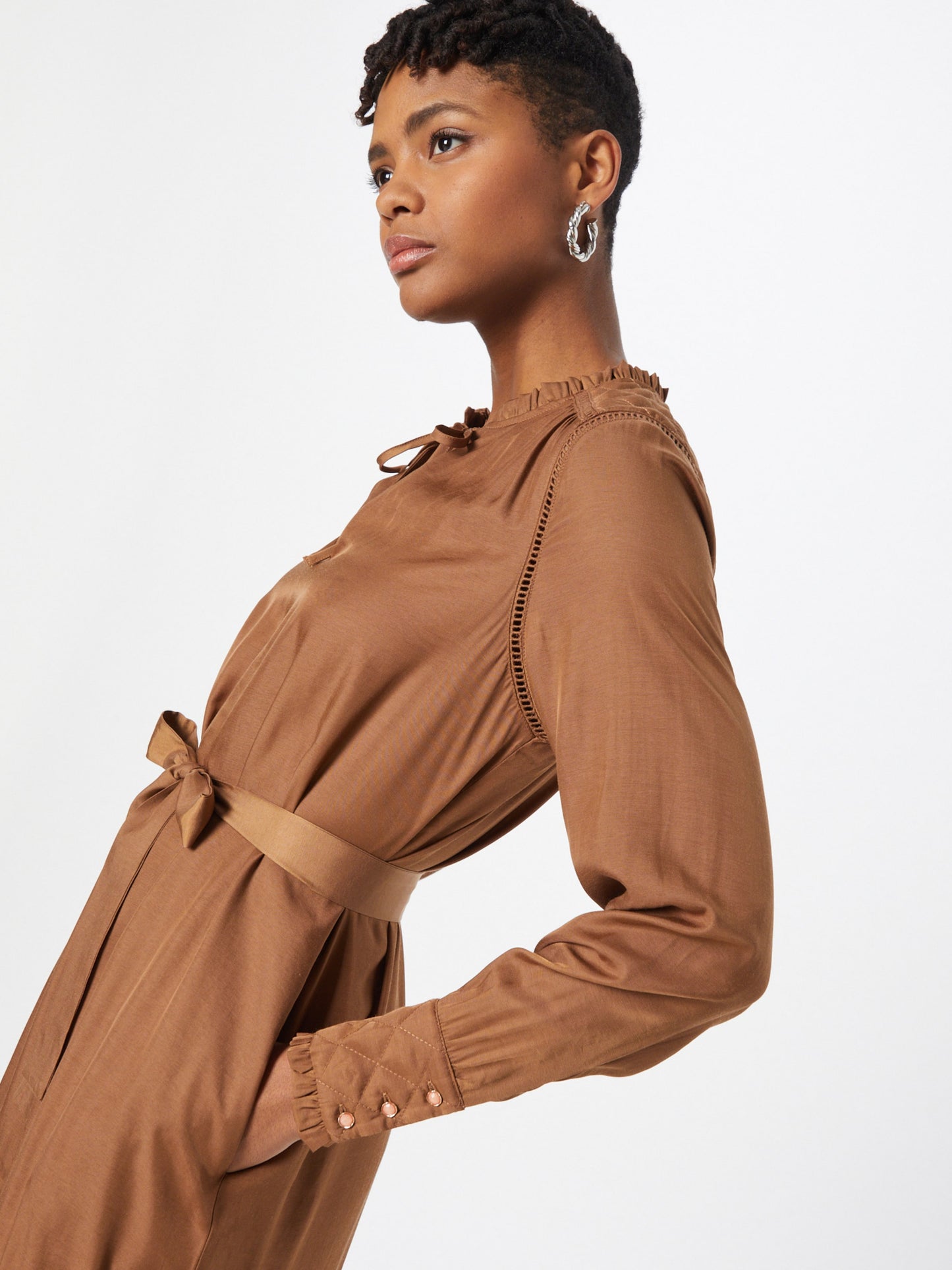 Coster Copenhagen Blousejurken Blousejurk Dames Bruin