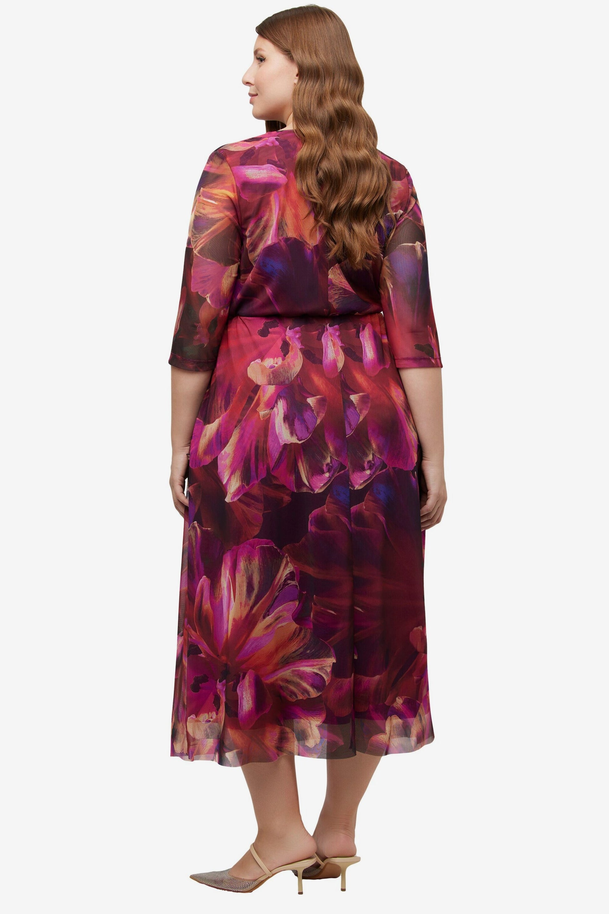 Ulla Popken Avondjurken Avondjurk Dames Rood / Bordeaux