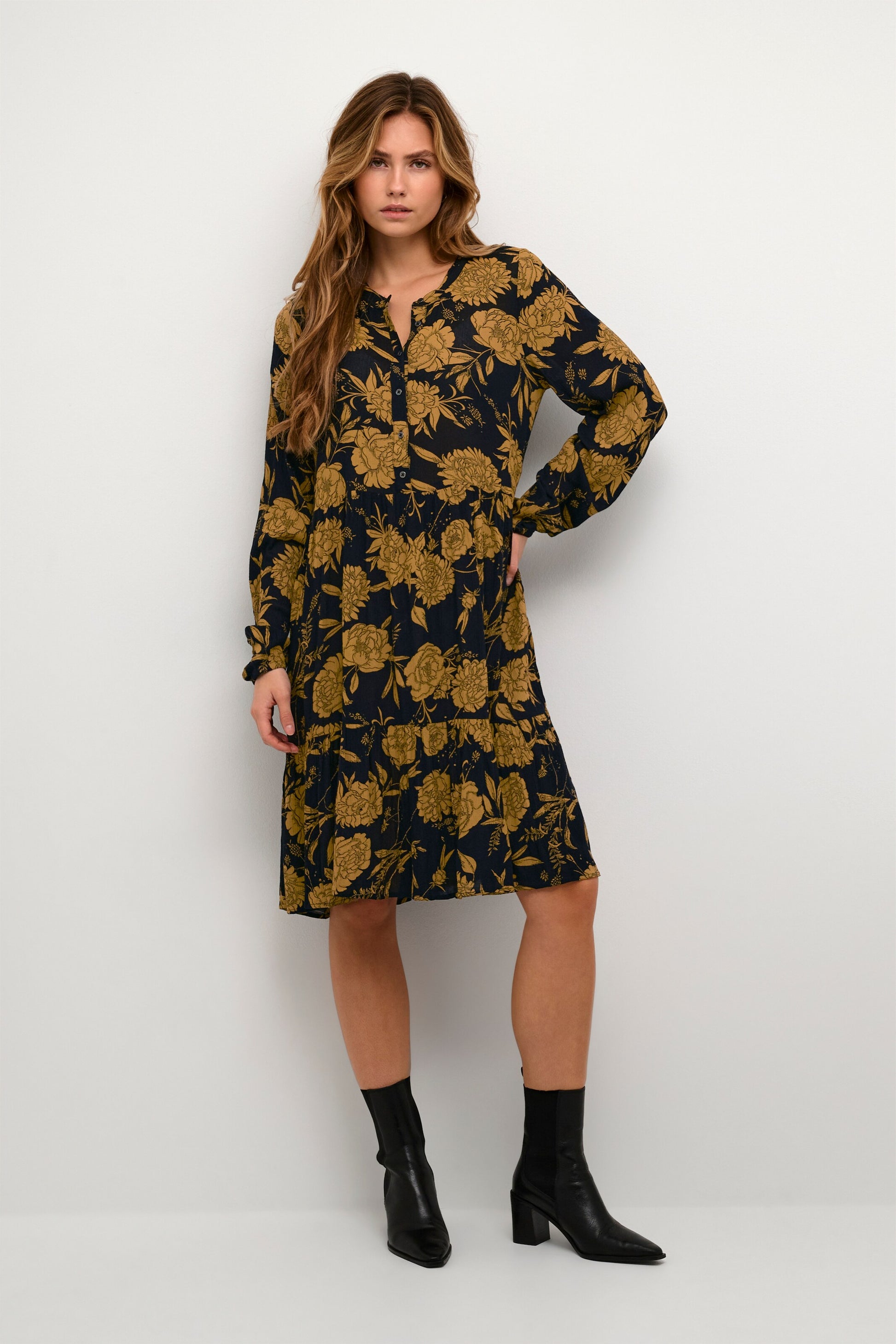 Kaffe Mini Jurken Jurk Evity Dames Zwart