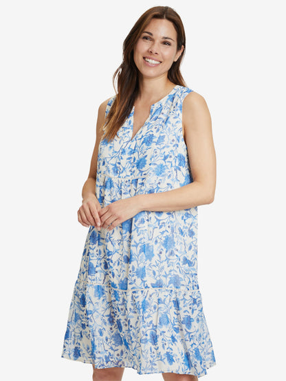 Vera Mont Zomerjurken Zomerjurk Dames Blauw / Wit