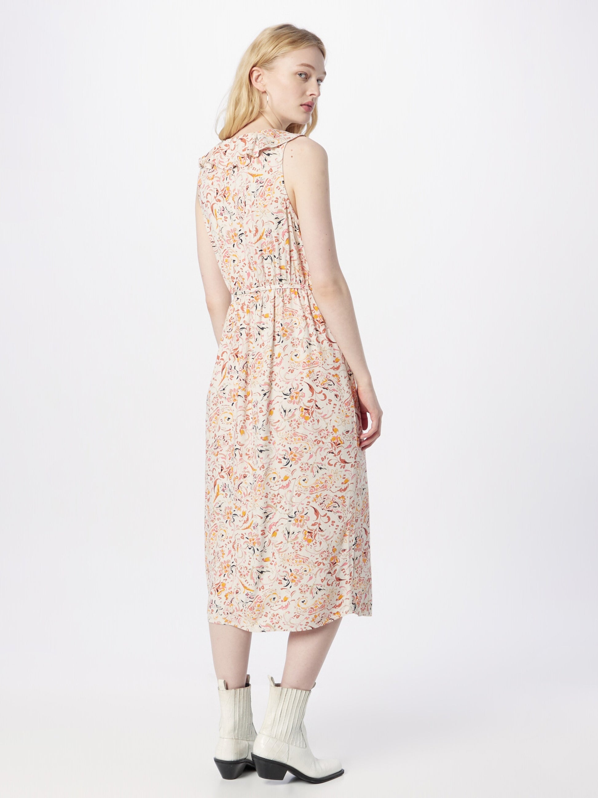 Garcia Midi Jurken Jurk Dames Beige