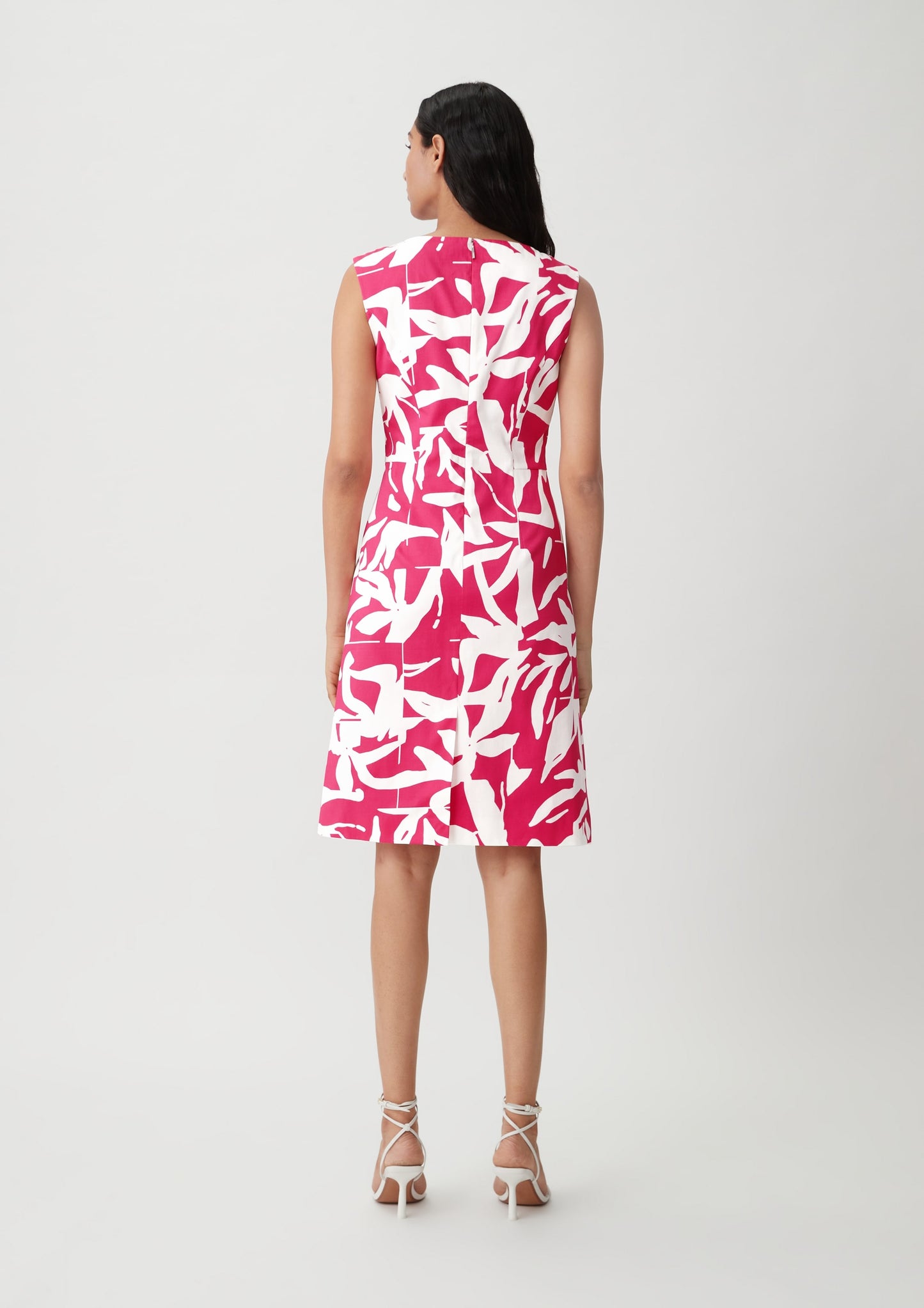 Comma Zomerjurken Zomerjurk Dames Magenta