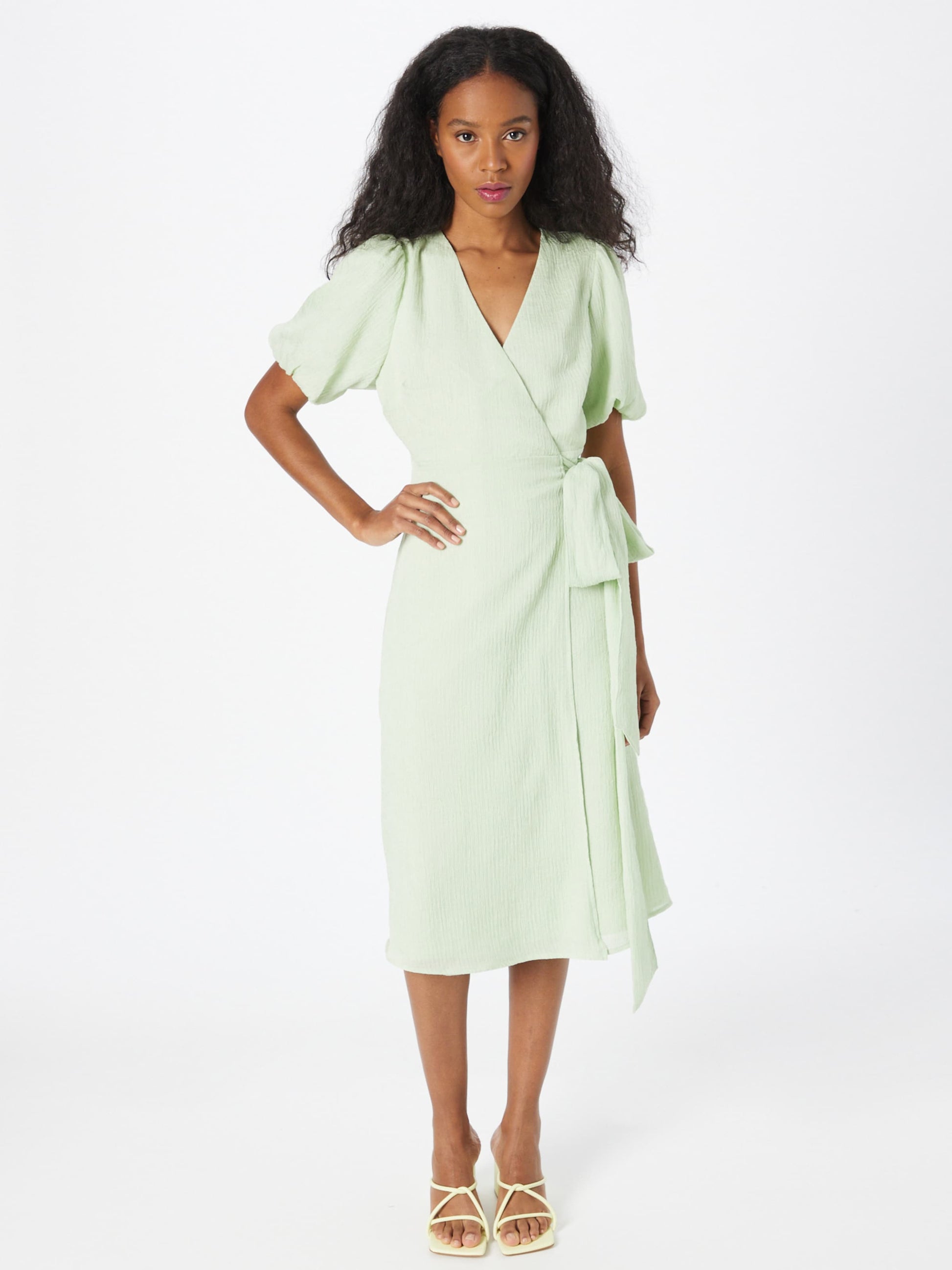 Gina Tricot Midi Jurken Jurk Moa Dames Pastelgroen
