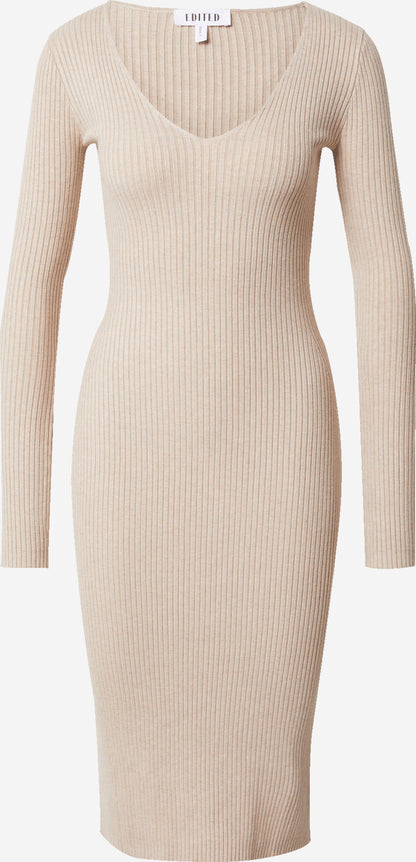 EDITED Maxi Jurken Jurk JUNA Dames Beige