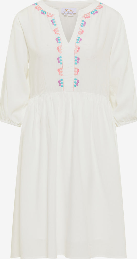  Zomerjurken Zomerjurk Dames Natuurwit