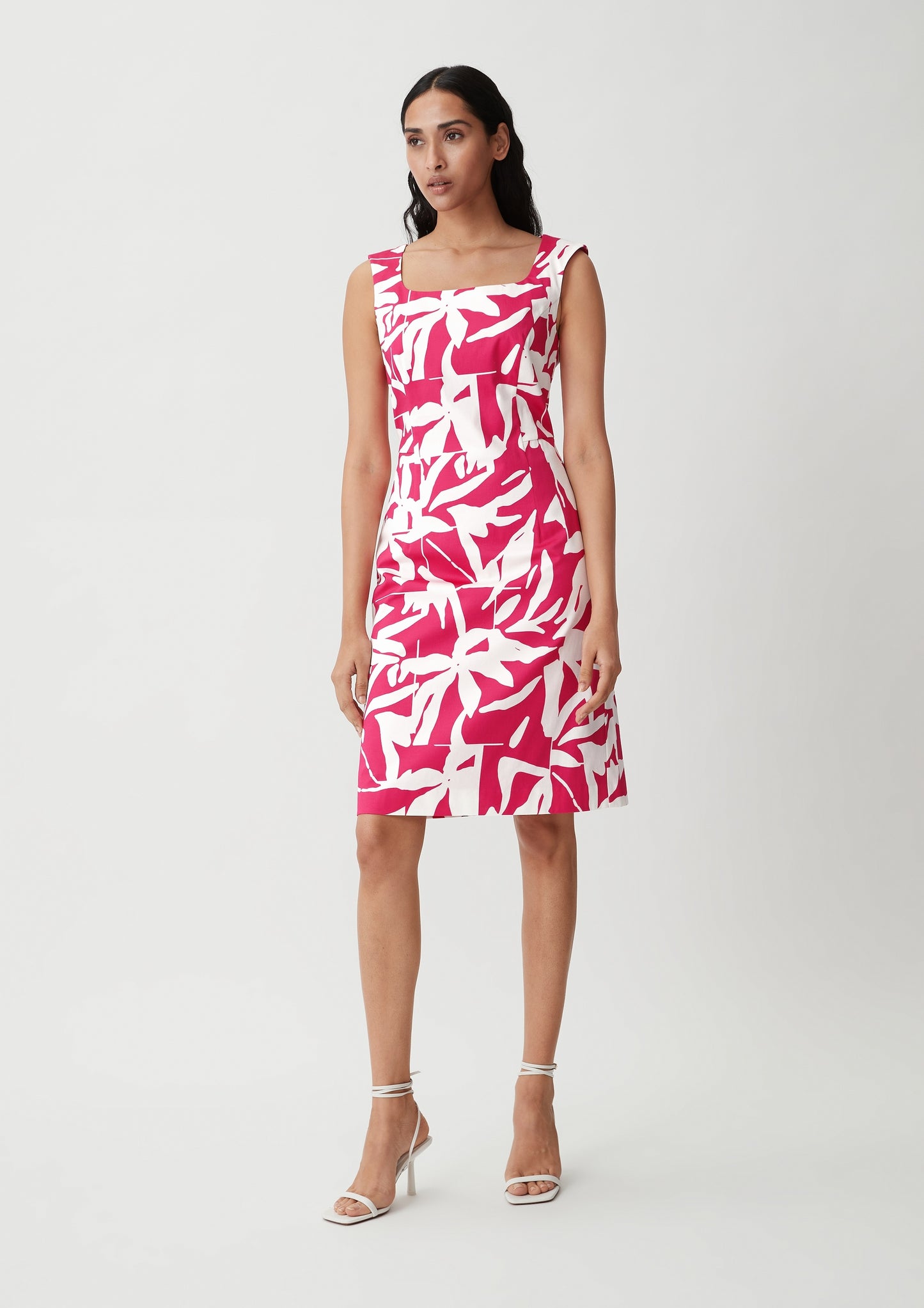 Comma Zomerjurken Zomerjurk Dames Magenta