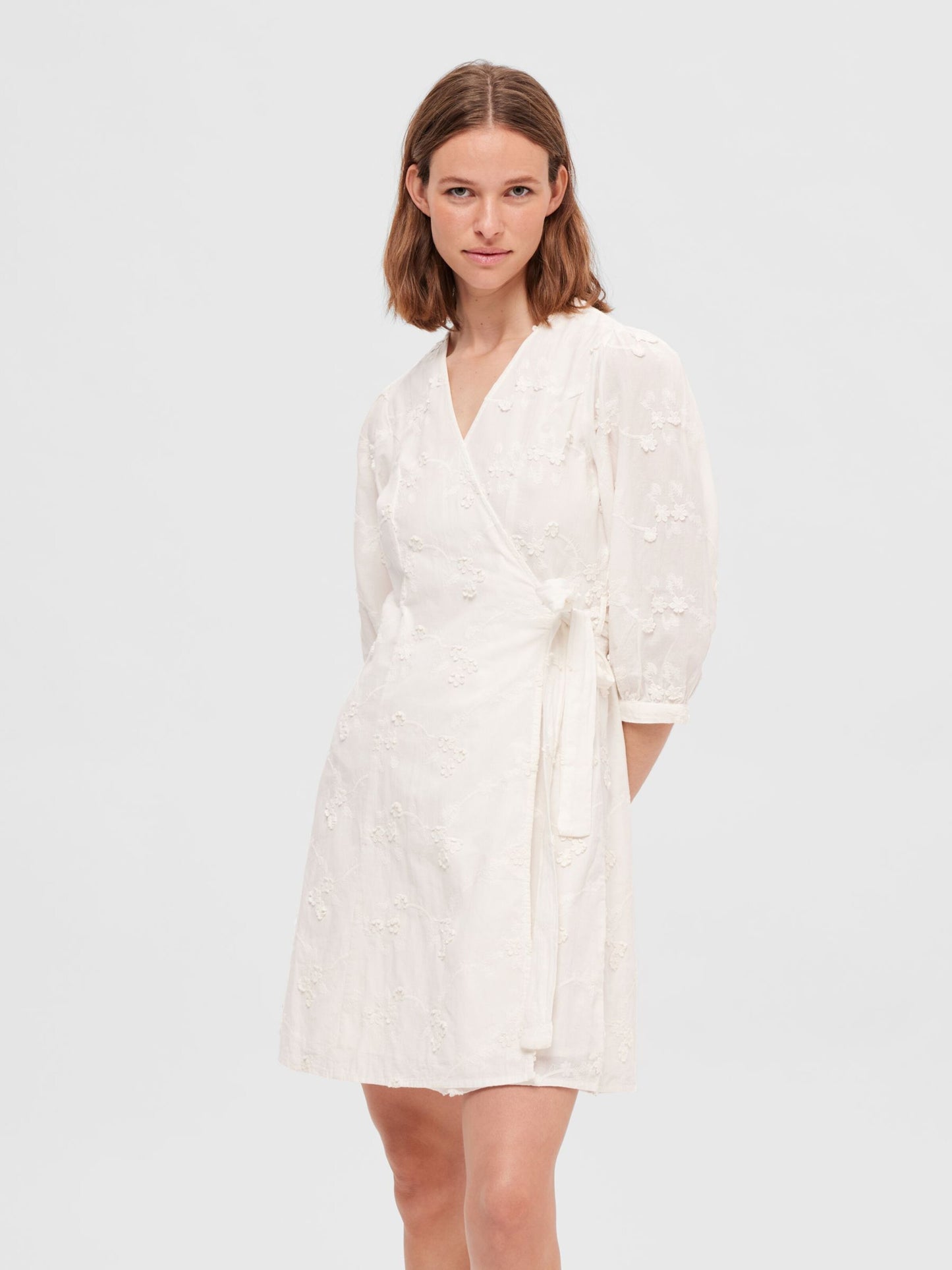 Selected Femme Mini Jurken Jurk Dames Natuurwit