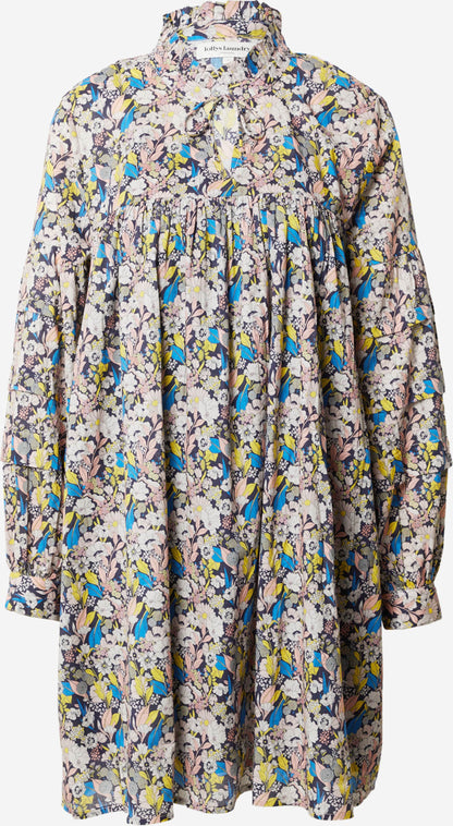 Lollys Laundry Blousejurken Blousejurk Georgia Dames Blauw / Donkerblauw