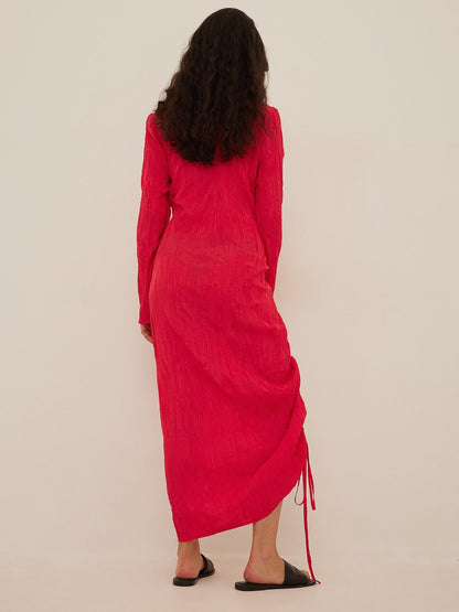 NA-KD Maxi Jurken Jurk Dames Rood