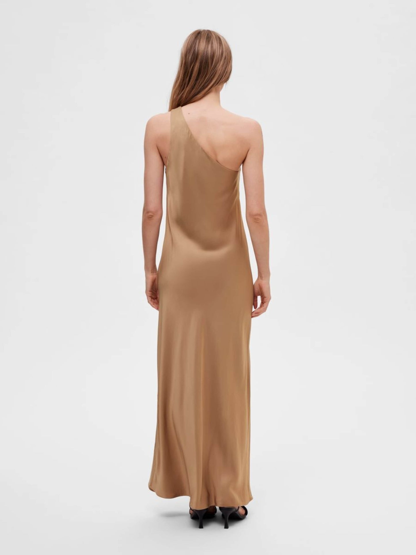 Selected Femme Maxi Jurken Jurk Dames Bruin