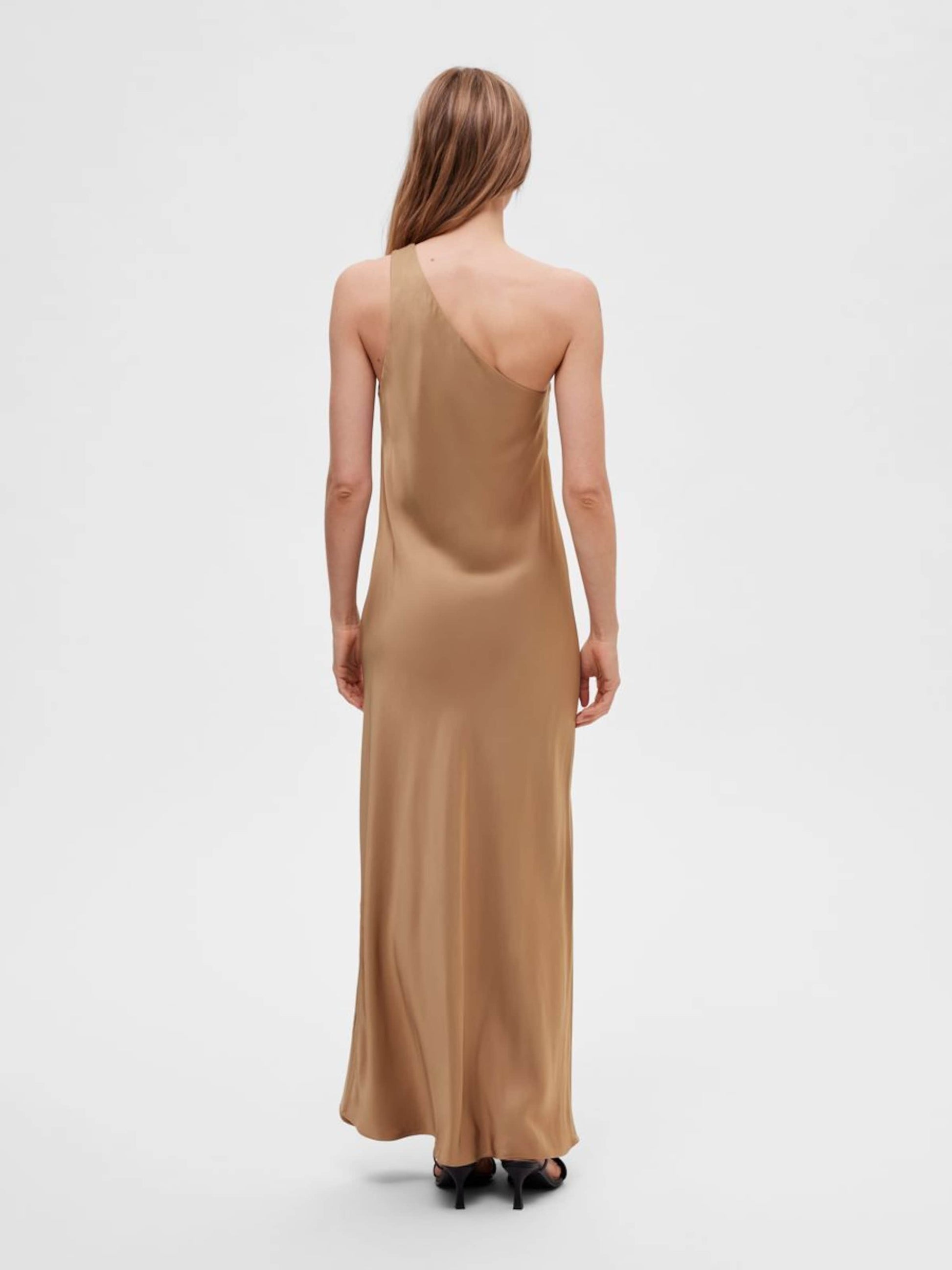 Selected Femme Maxi Jurken Jurk Dames Bruin
