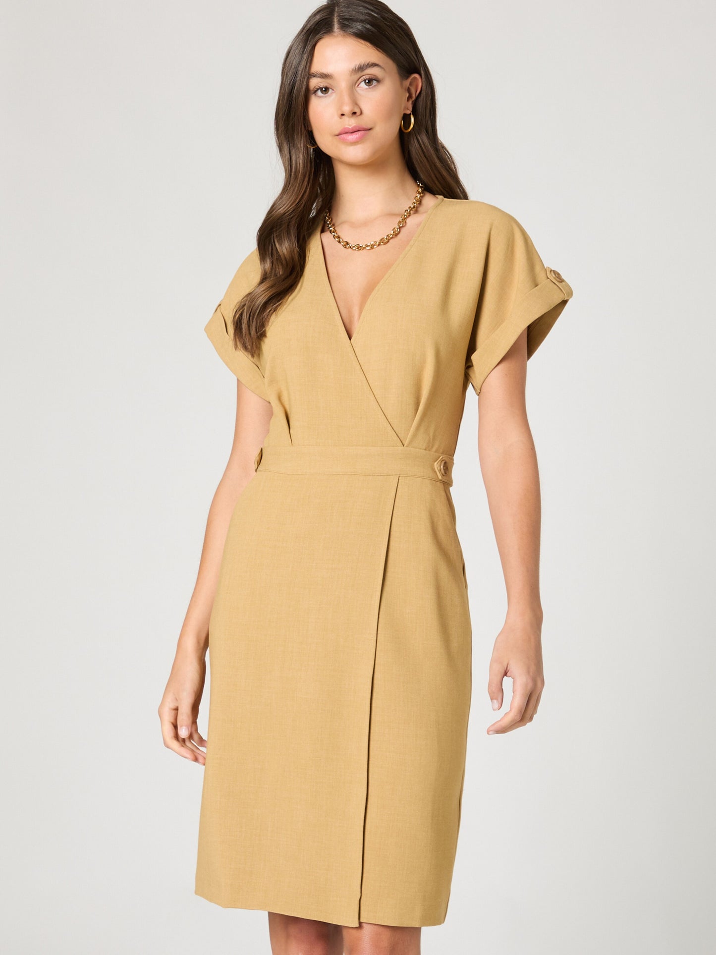  Mini Jurken Jurk Sarina Dames Beige