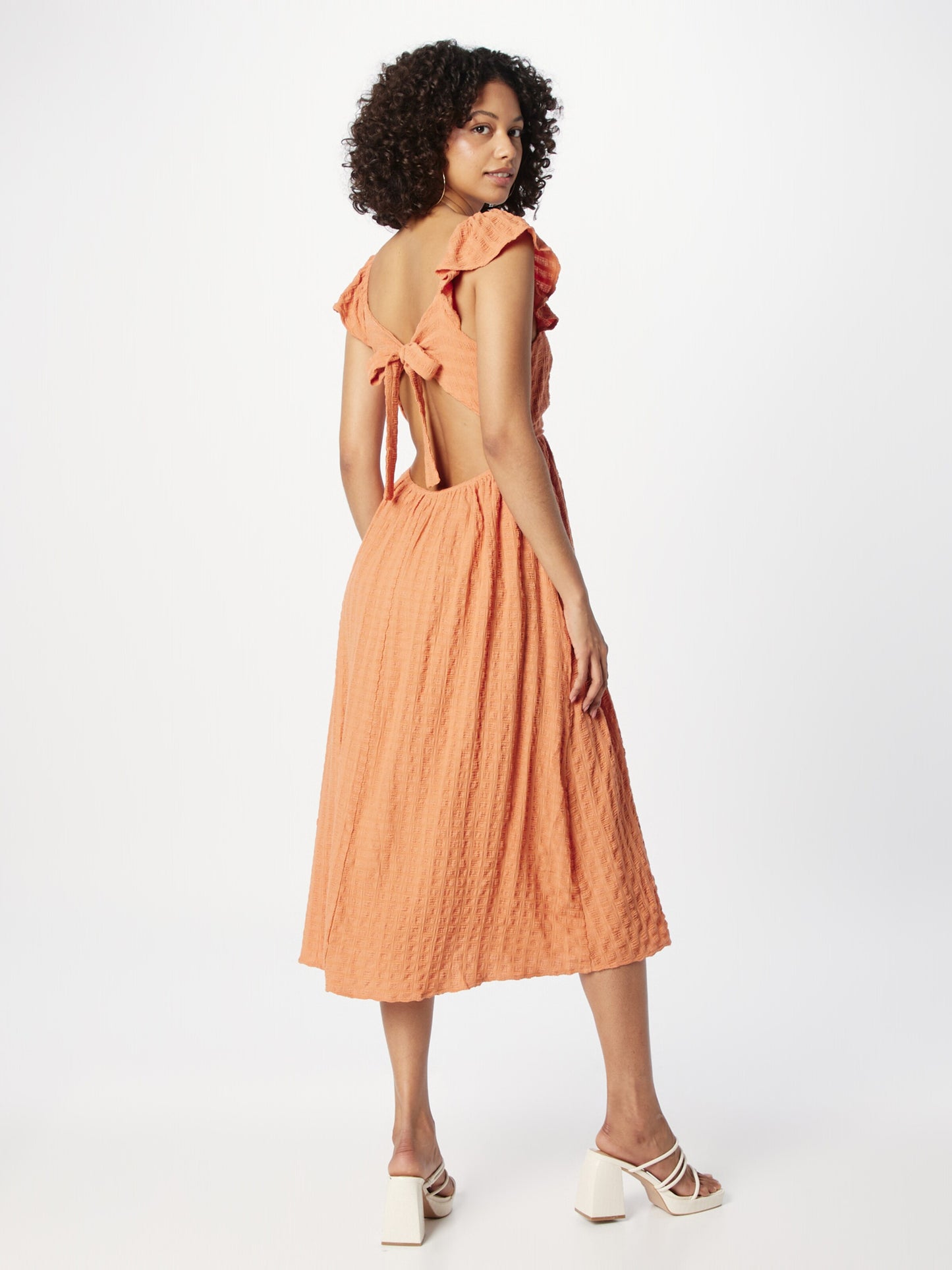 Compania Fantastica Midi Jurken Jurk Dames Oranje