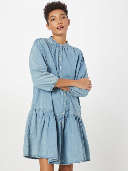Replay Blousejurken Blousejurk Dames Blauw