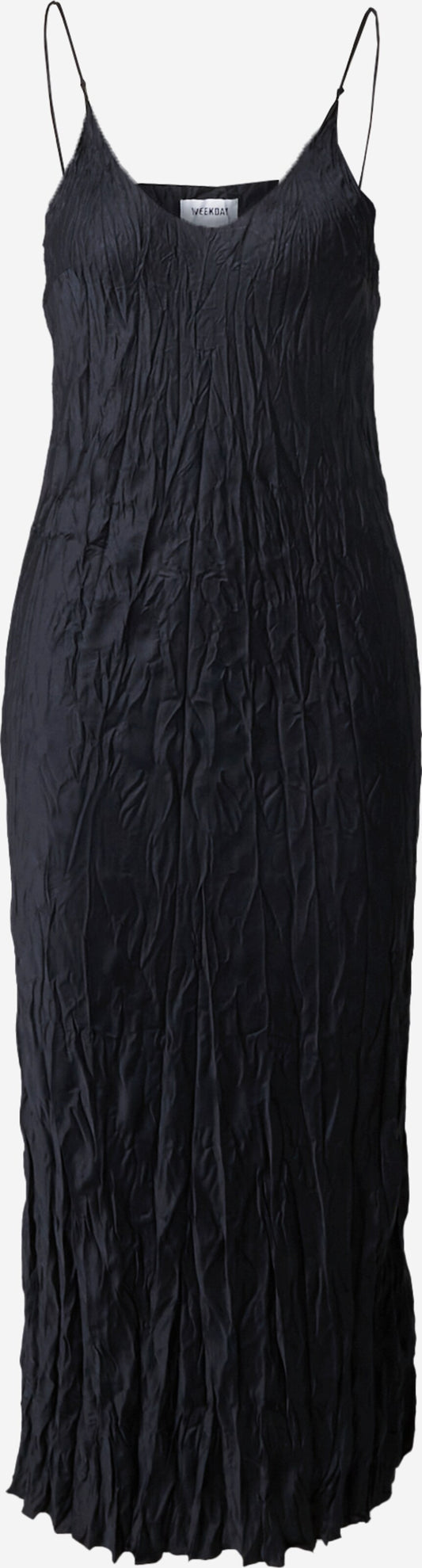 WEEKDAY Midi Jurken Jurk Lea Dames Zwart