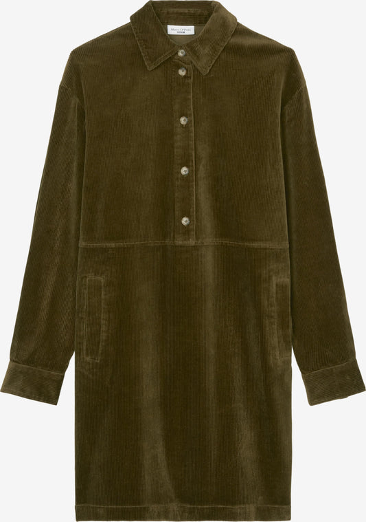 Marc O'Polo DENIM Blousejurken Blousejurk Dames Olijfgroen