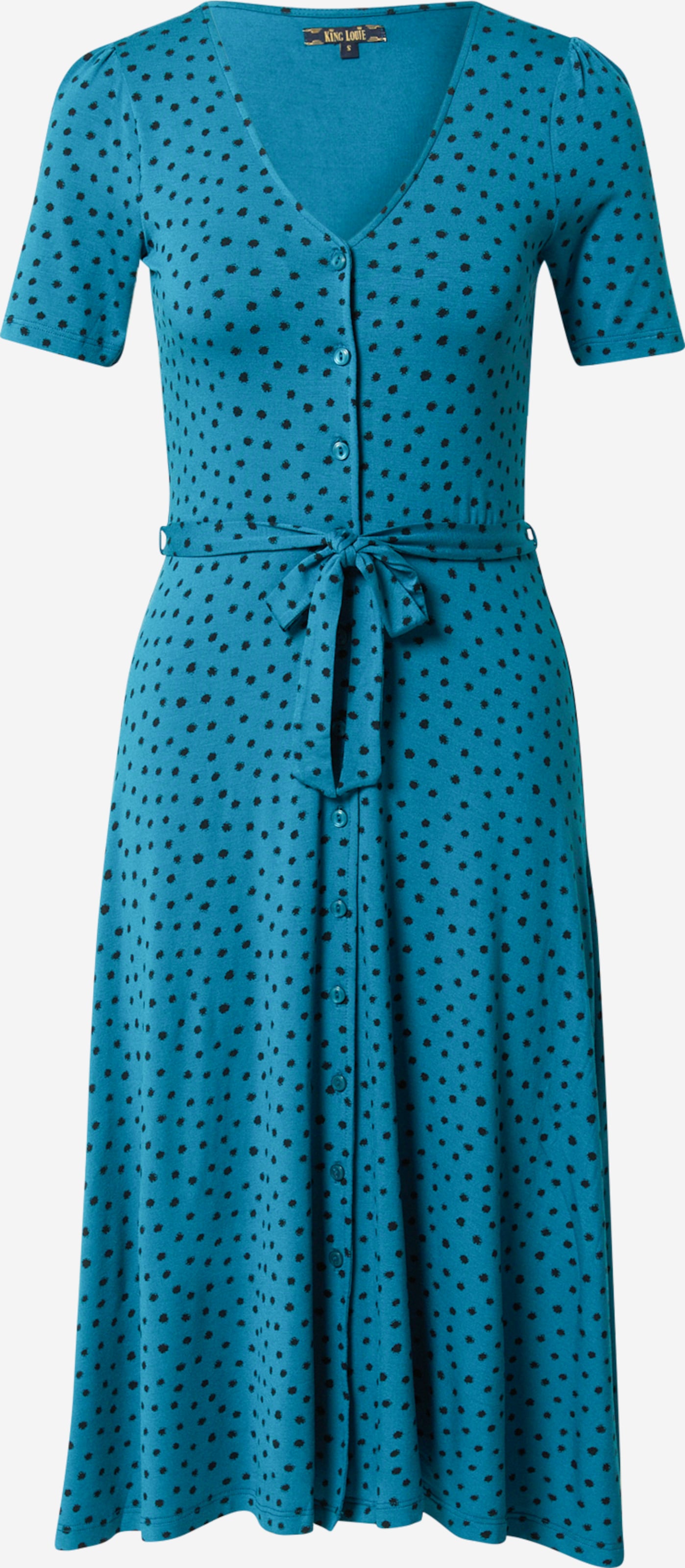 King Louie Blousejurken Blousejurk Erica Dames Blauw