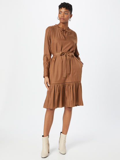 Coster Copenhagen Blousejurken Blousejurk Dames Bruin