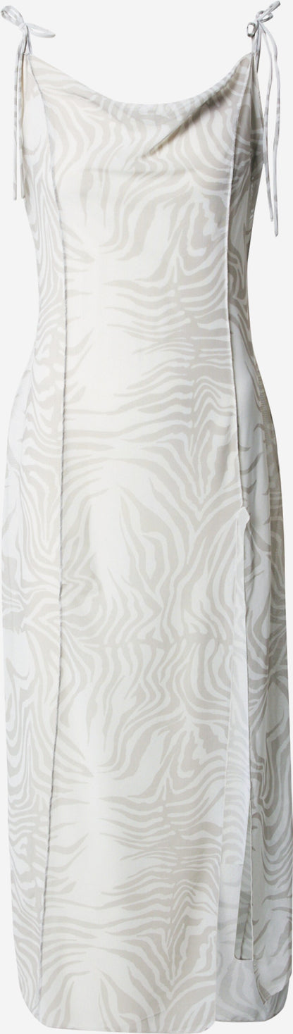 WEEKDAY Strandjurkjes Strandjurk Joanne Dames Grijs / Lichtgrijs