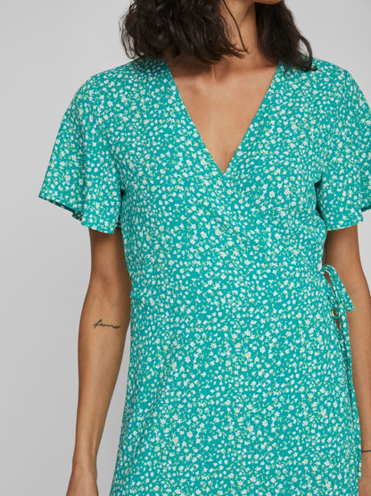 Vila Midi Jurken Jurk Dames Groen / Jade Groen