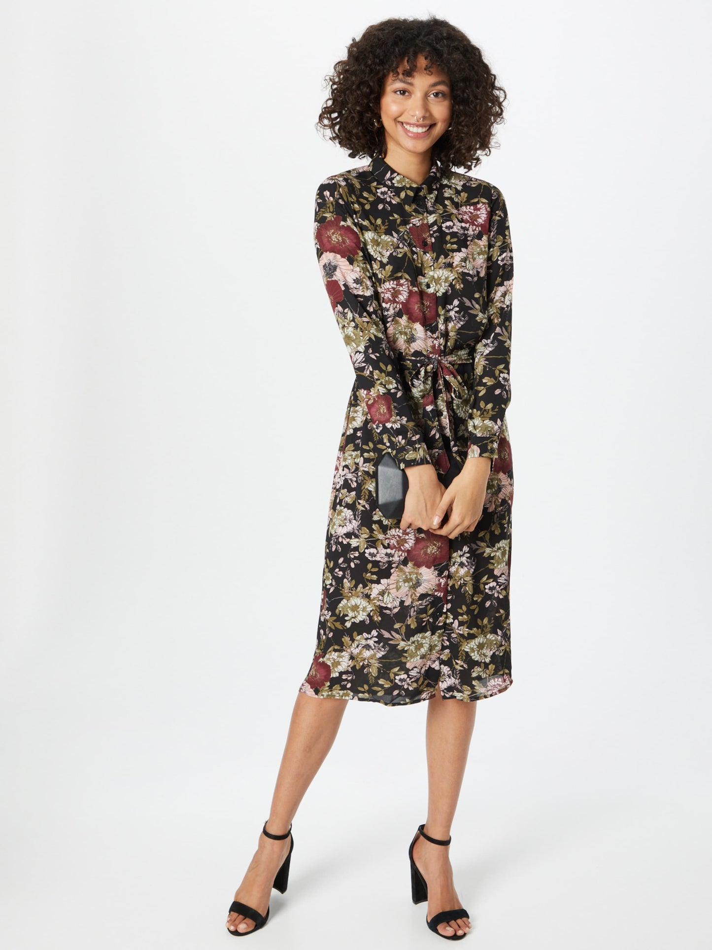 Vero Moda Blousejurken Blousejurk Macy Dames Zwart