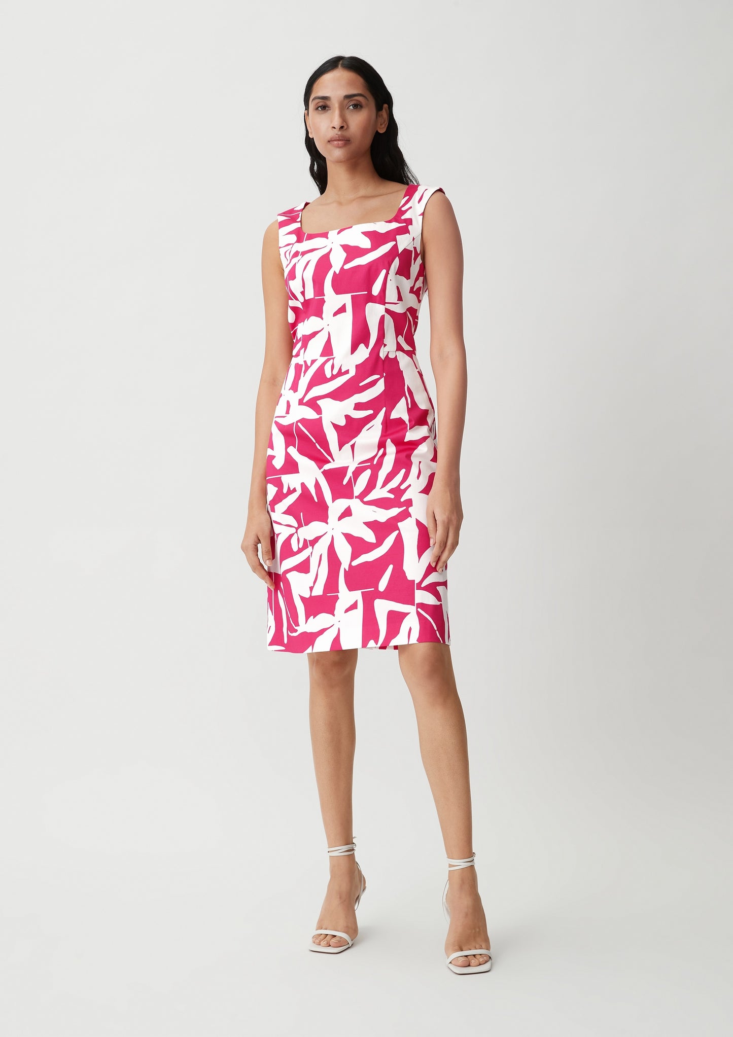 Comma Zomerjurken Zomerjurk Dames Magenta