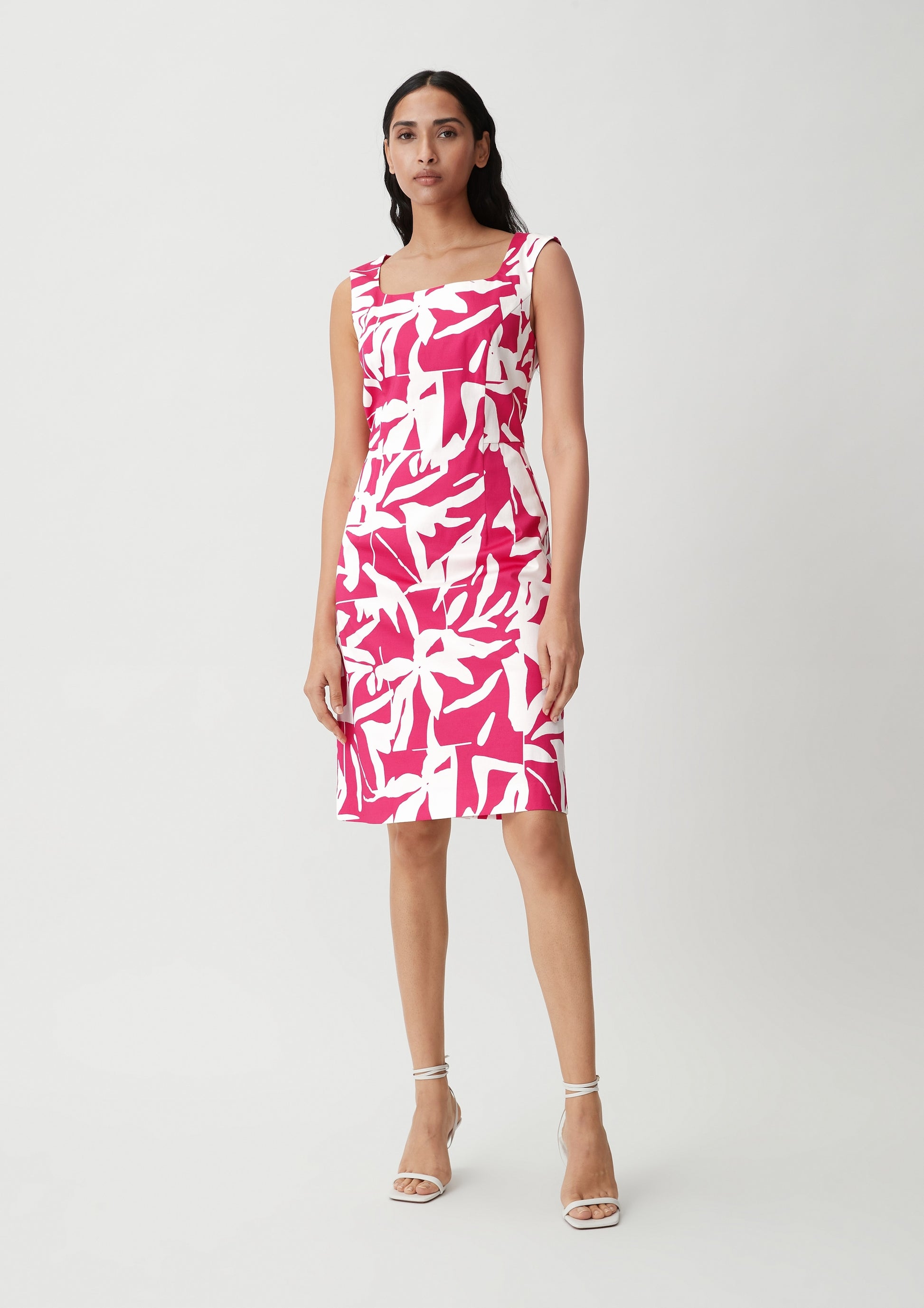Comma Zomerjurken Zomerjurk Dames Magenta