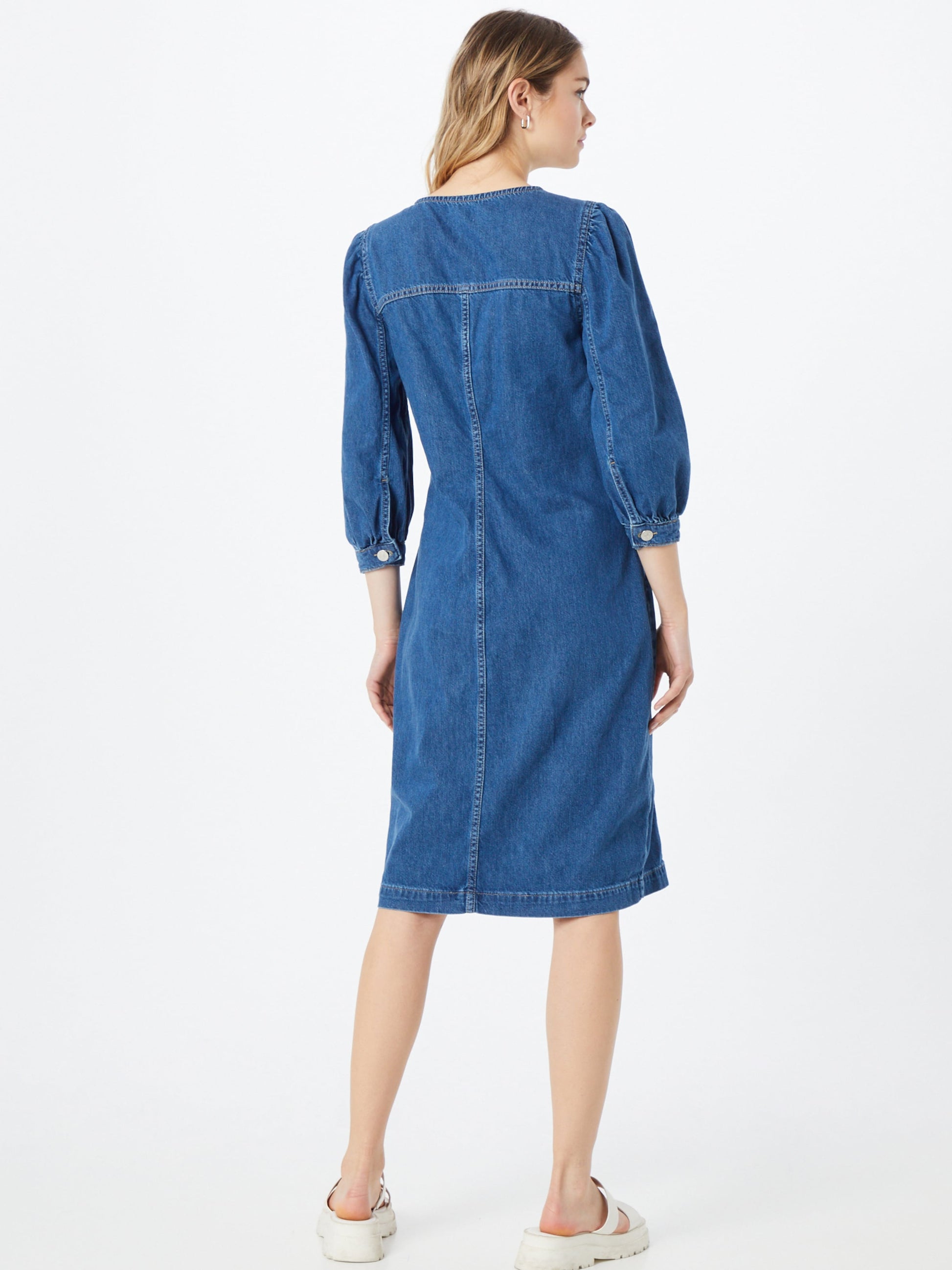 Global Funk Blousejurken Blousejurk Vega Dames Blauw
