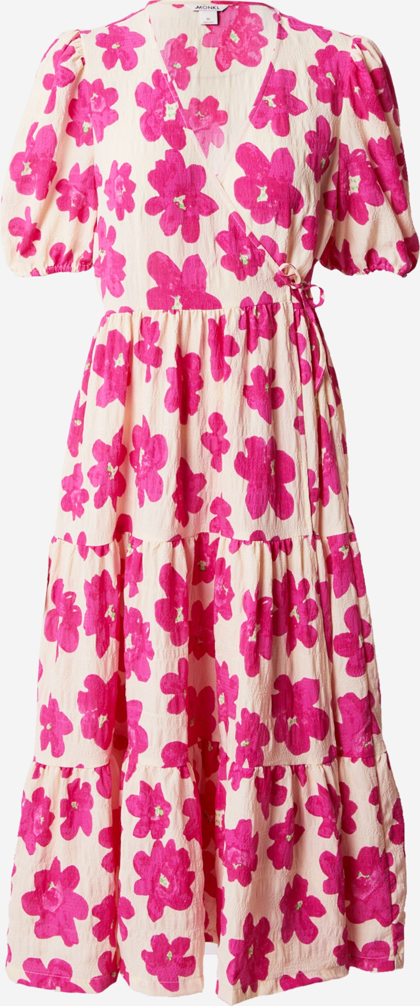 Monki Midi Jurken Jurk Dames Fuchsia