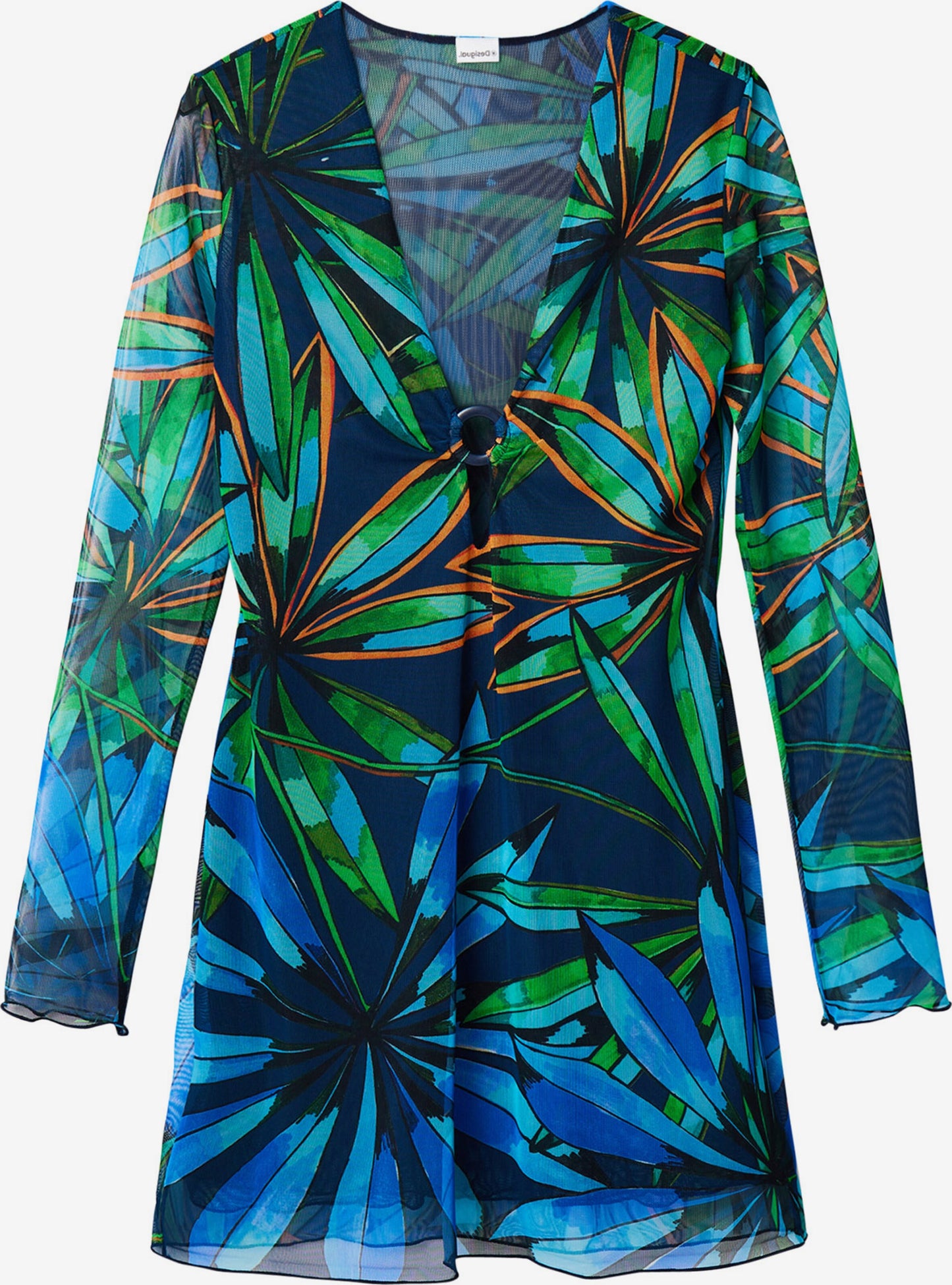 Desigual Strandjurkjes Strandjurk Topic Dames Navy