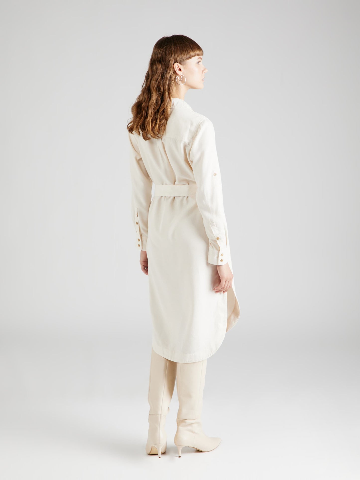 Pepe Jeans Blousejurken Blousejurk EDAN Dames Ivoor