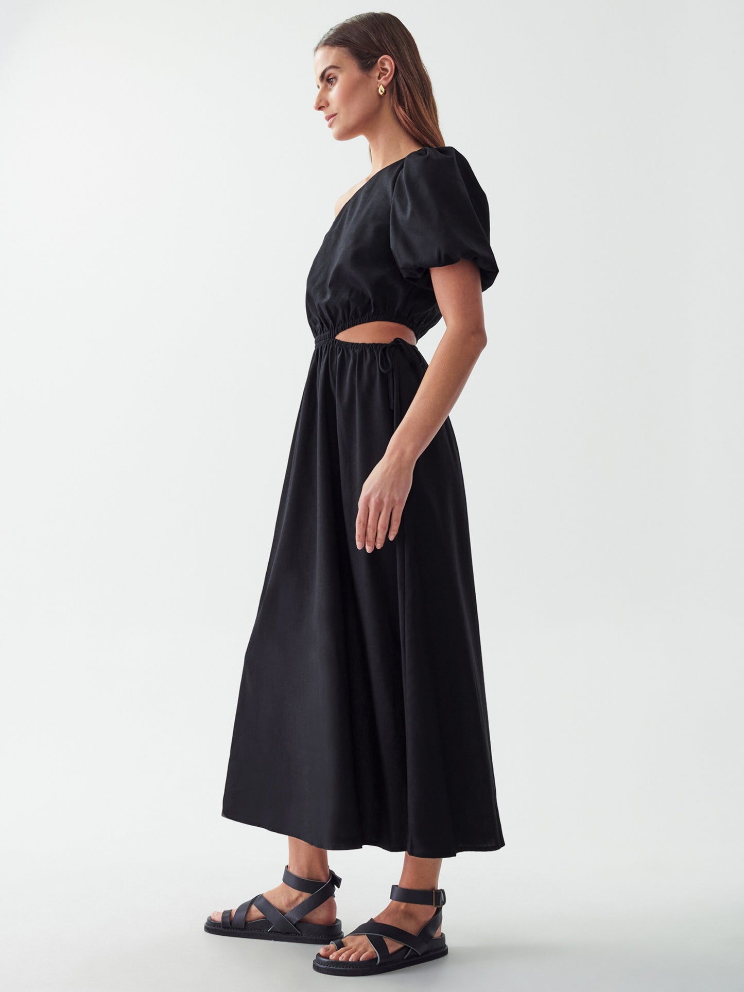 Calli Maxi Jurken Jurk HEDRA Dames Zwart