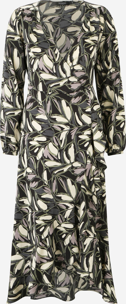 Soaked In Luxury Midi Jurken Jurk Karven Dames Zwart