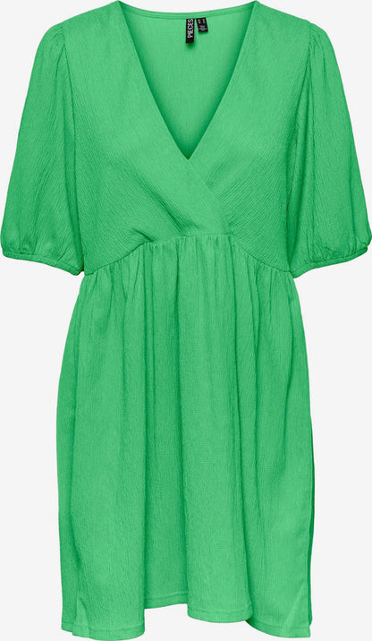 Pieces Mini Jurken Jurk Luna Dames Grasgroen
