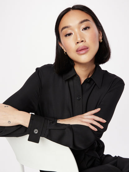 Calvin Klein Blousejurken Blousejurk UTILITY Dames Zwart