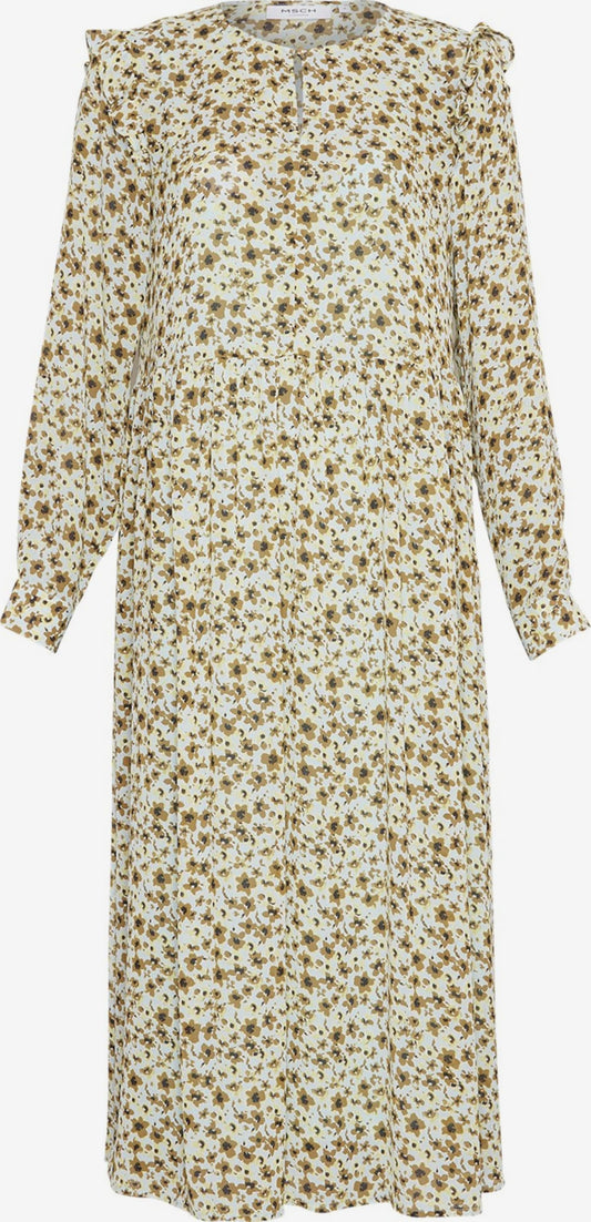 MOSS COPENHAGEN Maxi Jurken Jurk Adalia Rikkelie Dames Crème