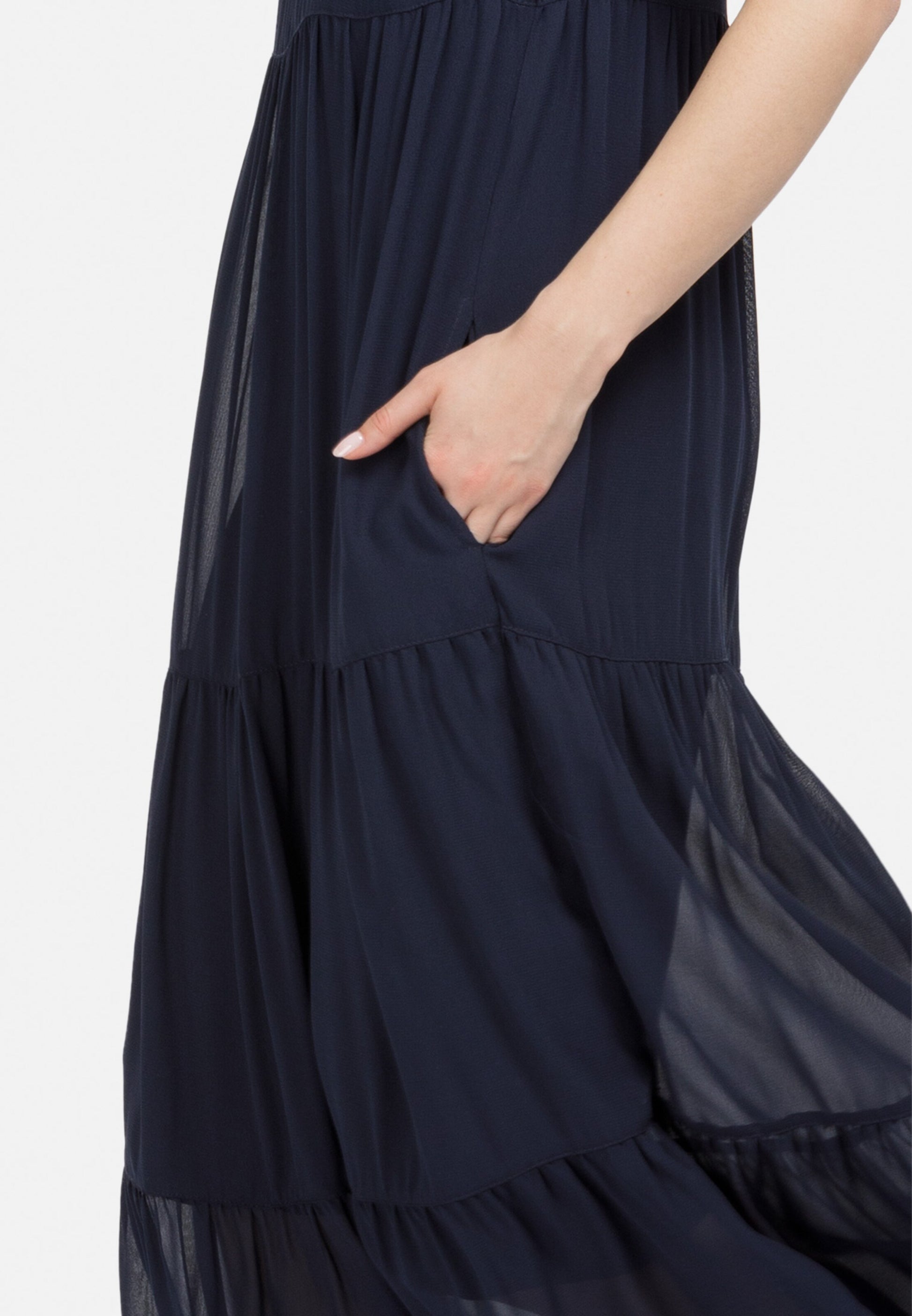 HELMIDGE Zomerjurken Zomerjurk Dames Donkerblauw