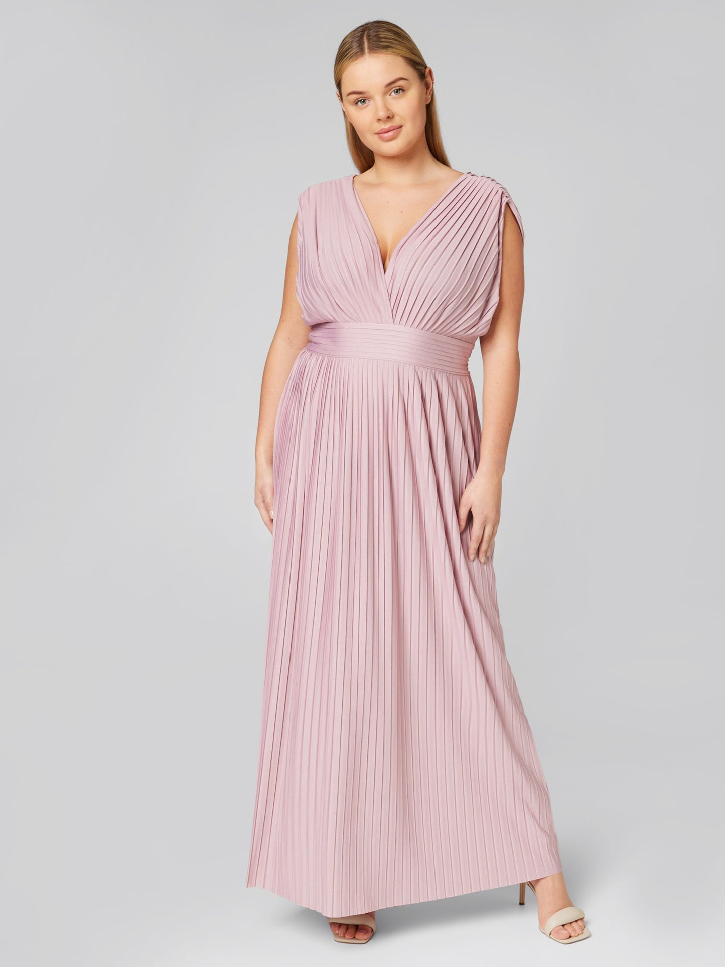  Midi Jurken Jurk Linnea Dames Poederroze
