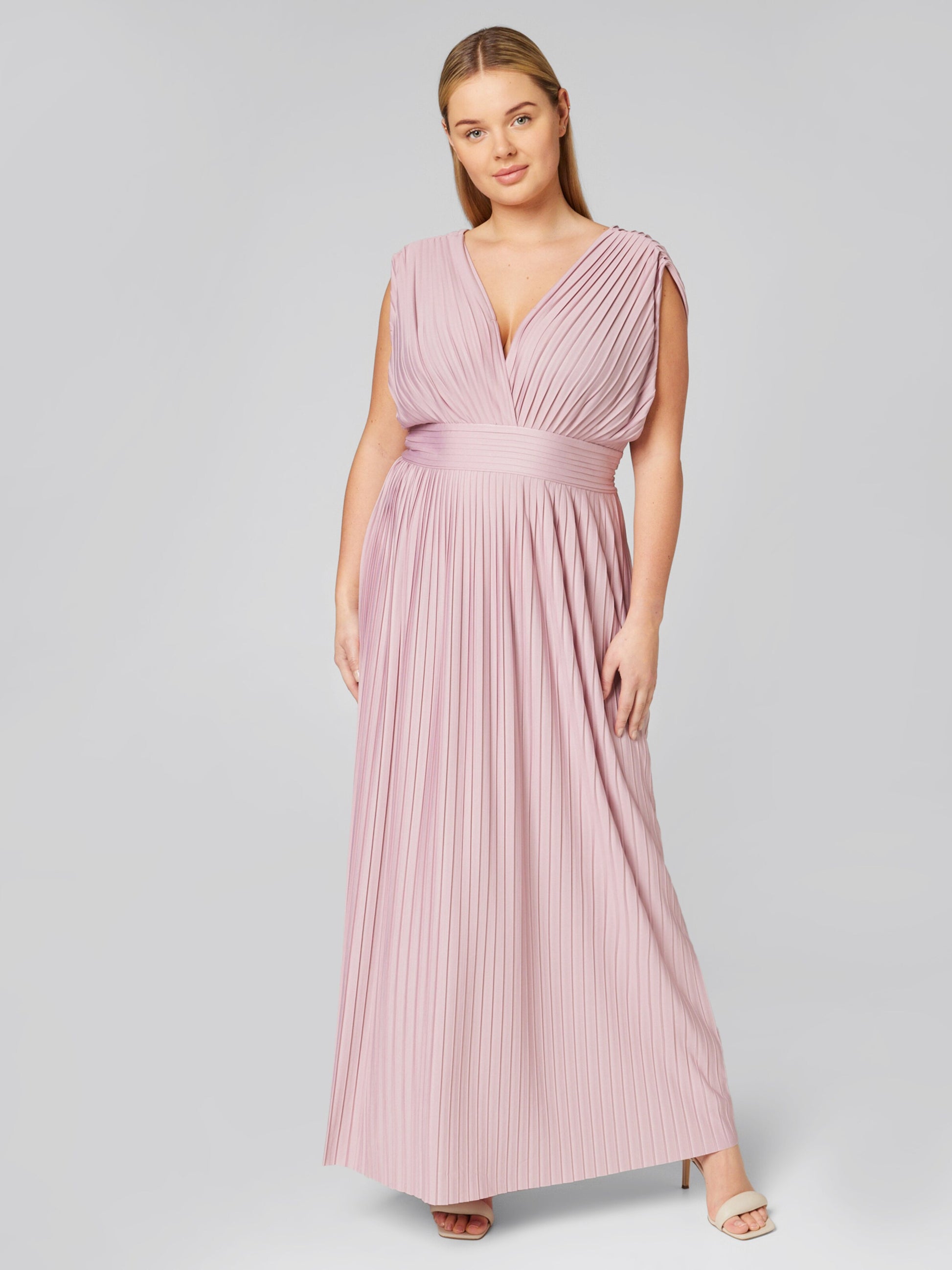  Midi Jurken Jurk Linnea Dames Poederroze