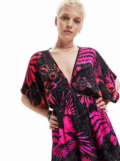 Desigual Strandjurkjes Strandjurk Samui Dames Zwart