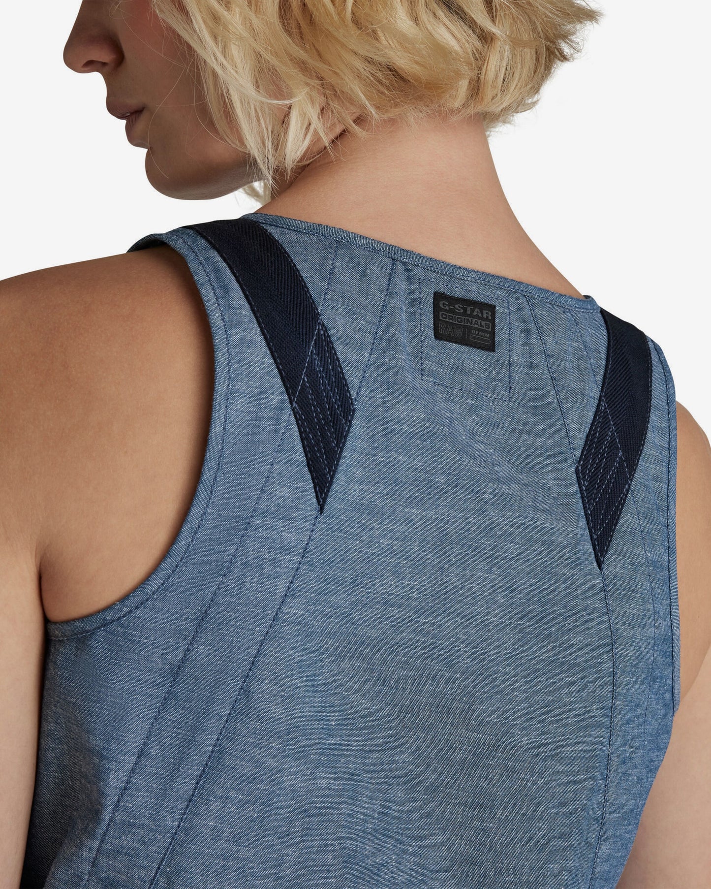 G-Star Raw Midi Jurken Jurk Dames Donkerblauw