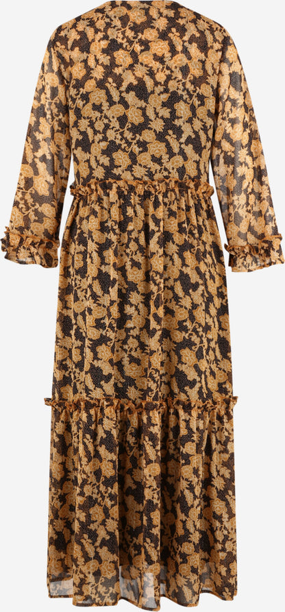  Maxi Jurken Jurk Silje Dames Cognac