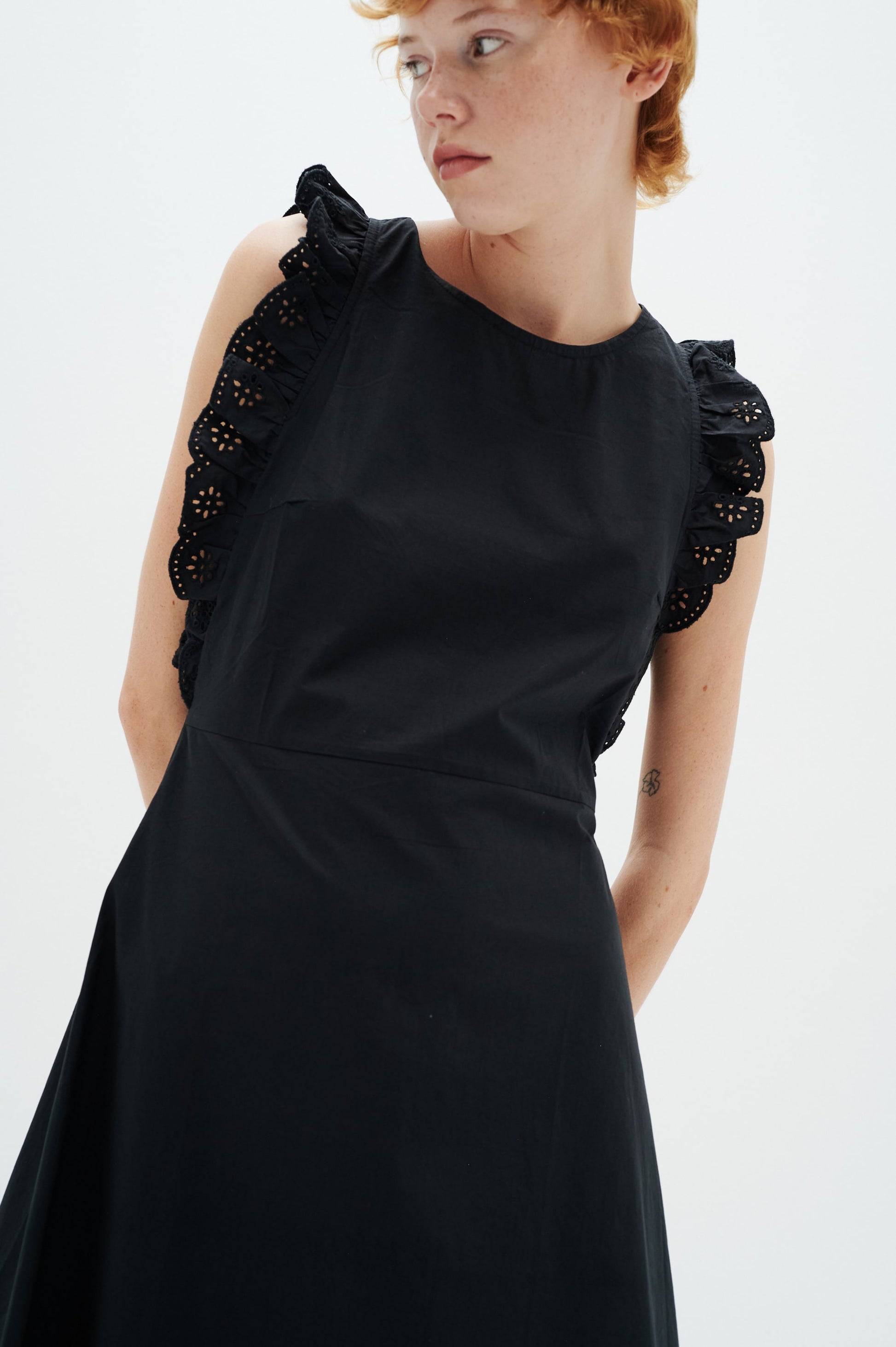 InWear Midi Jurken Jurk Thina Dames Zwart