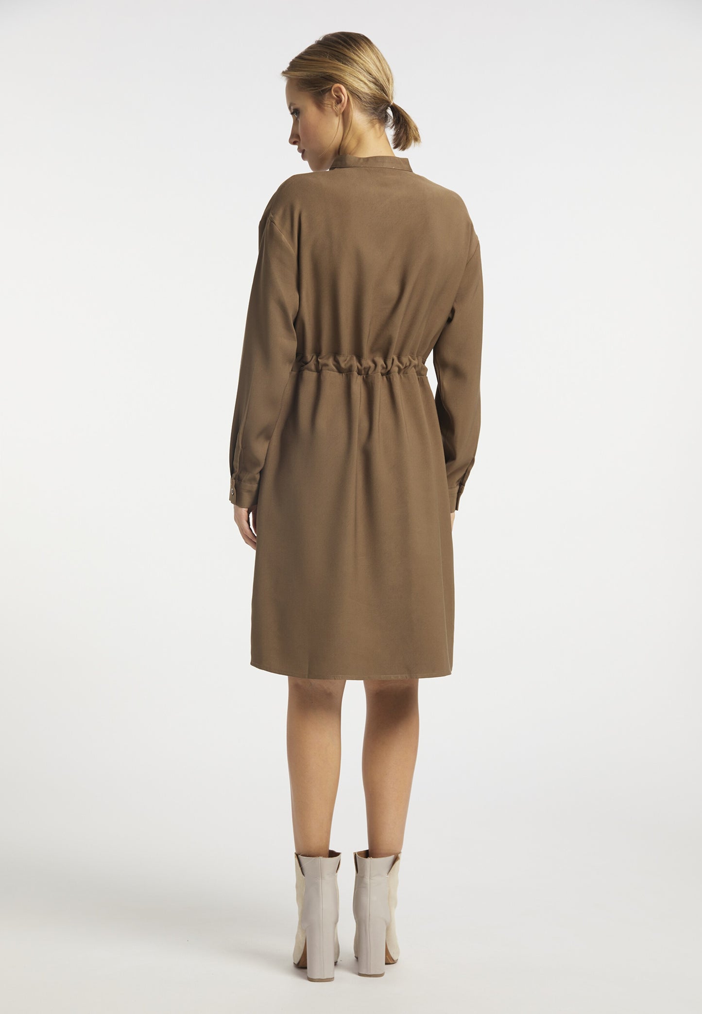 DreiMaster Vintage Mini Jurken Jurk Dames Lichtbruin