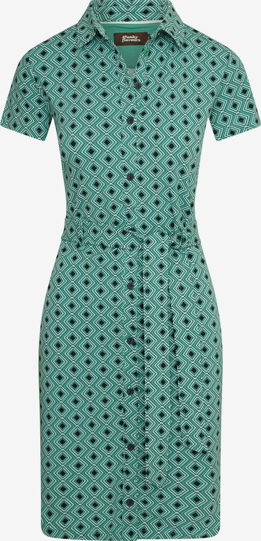  Blousejurken Blousejurk Iggin Me Dames Jade Groen