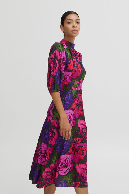 B.young Maxi Jurken Jurk Ibine Dames Fuchsia
